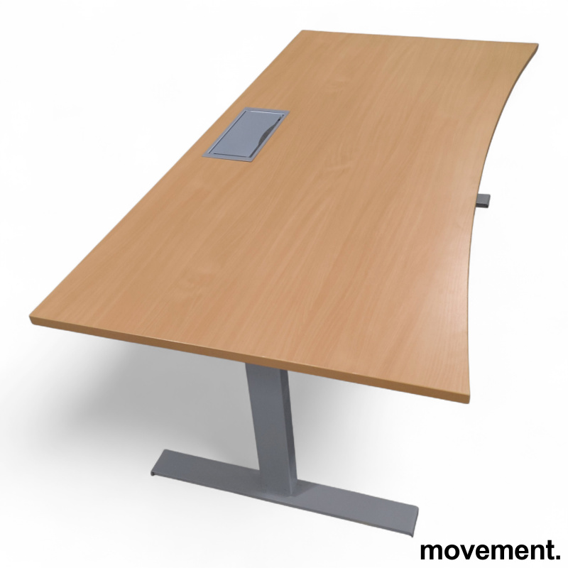 Hevsenk 180x90cm Bøk laminat, grått - 2 / 3