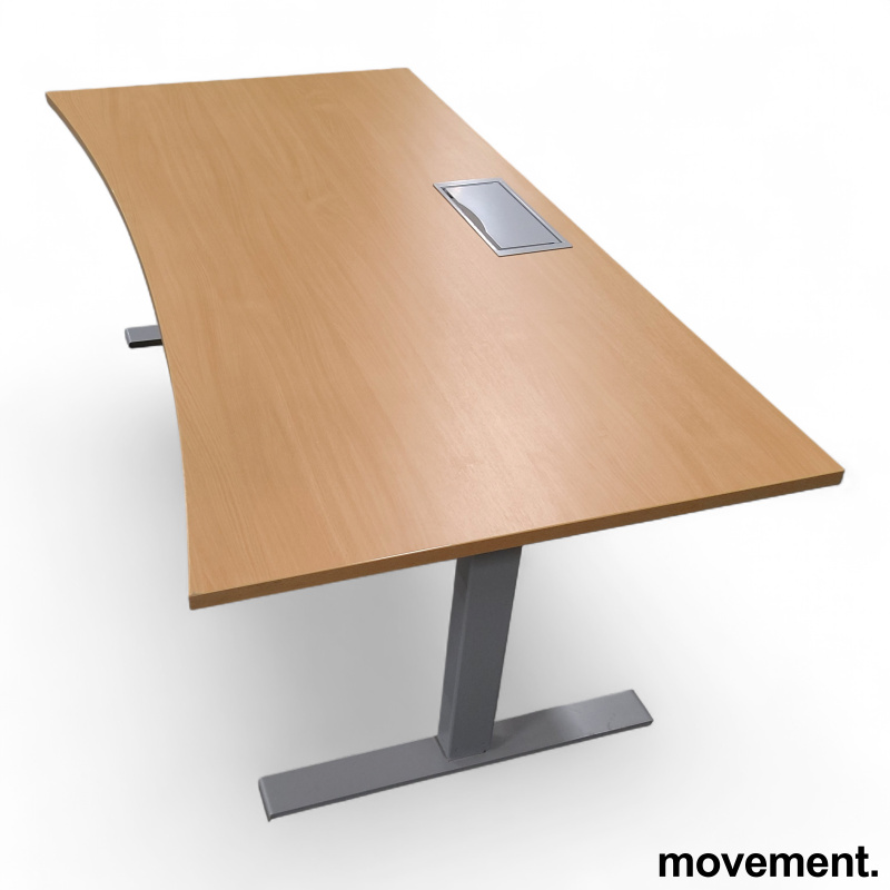 Hevsenk 180x90cm Bøk laminat, grått - 1 / 3