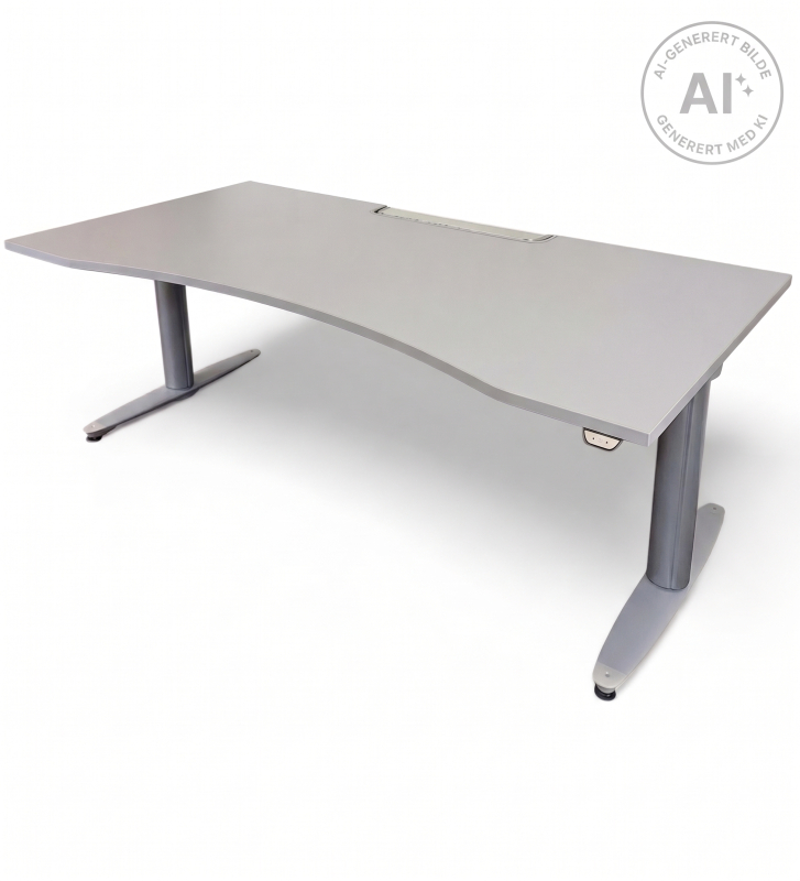 T-serie hevsenk 180x90cm Lys grå