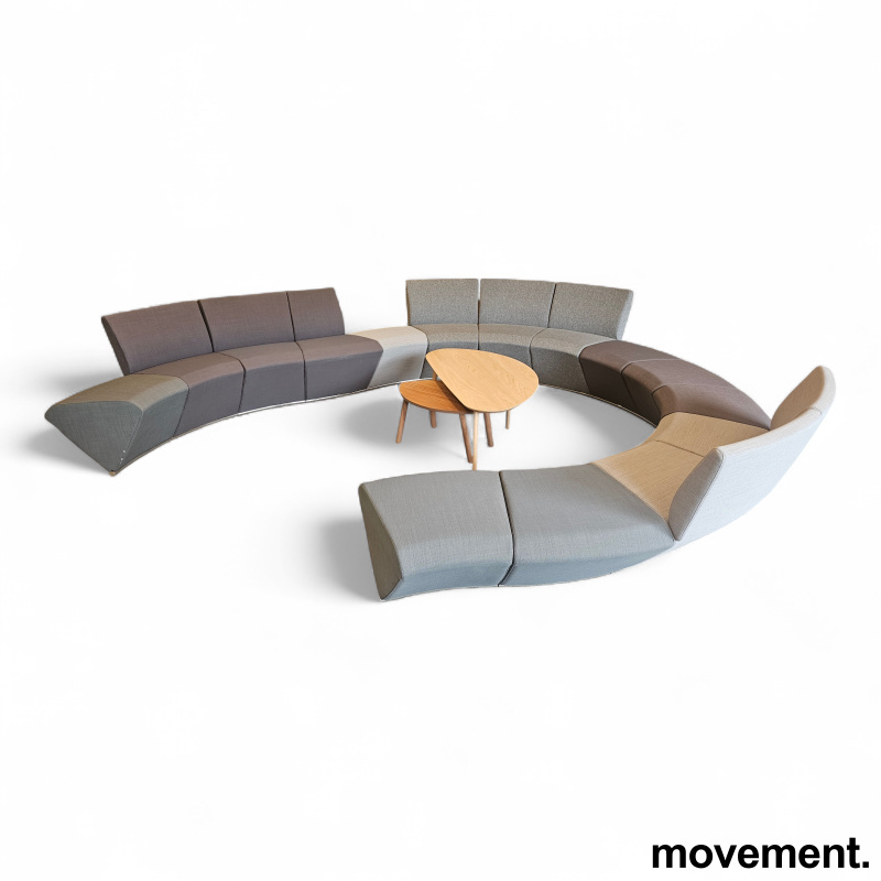 Spino modulsofa, 15 moduler Mørk - 1 / 2