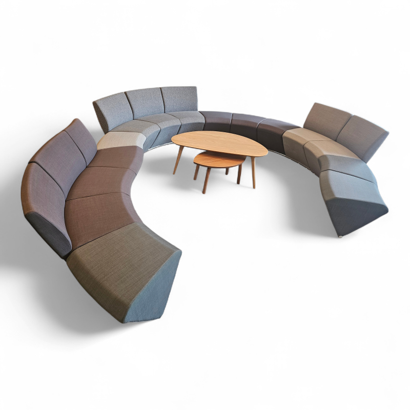 Spino modulsofa, 15 moduler Mørk