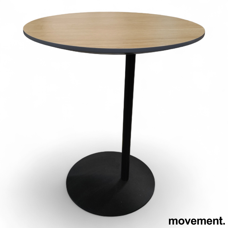 S-bord Ø=50cm Eik, ben i sort, Pent - 2 / 2