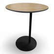 S-bord Ø=50cm Eik, ben i sort, Pent - 2 / 2