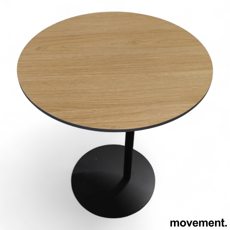 S-bord Ø=50cm Eik, ben i sort, Pent - 1 / 2