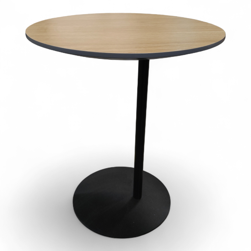 S-bord Ø=50cm Eik, ben i sort, Pent