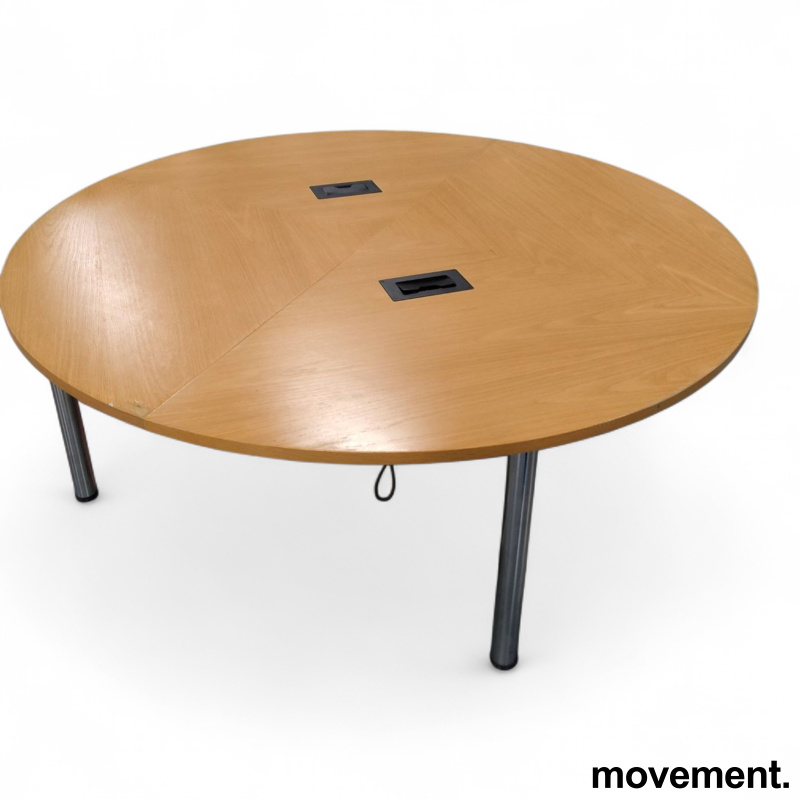 Møtebord Ø=200cm Eik finer, ben i - 2 / 2