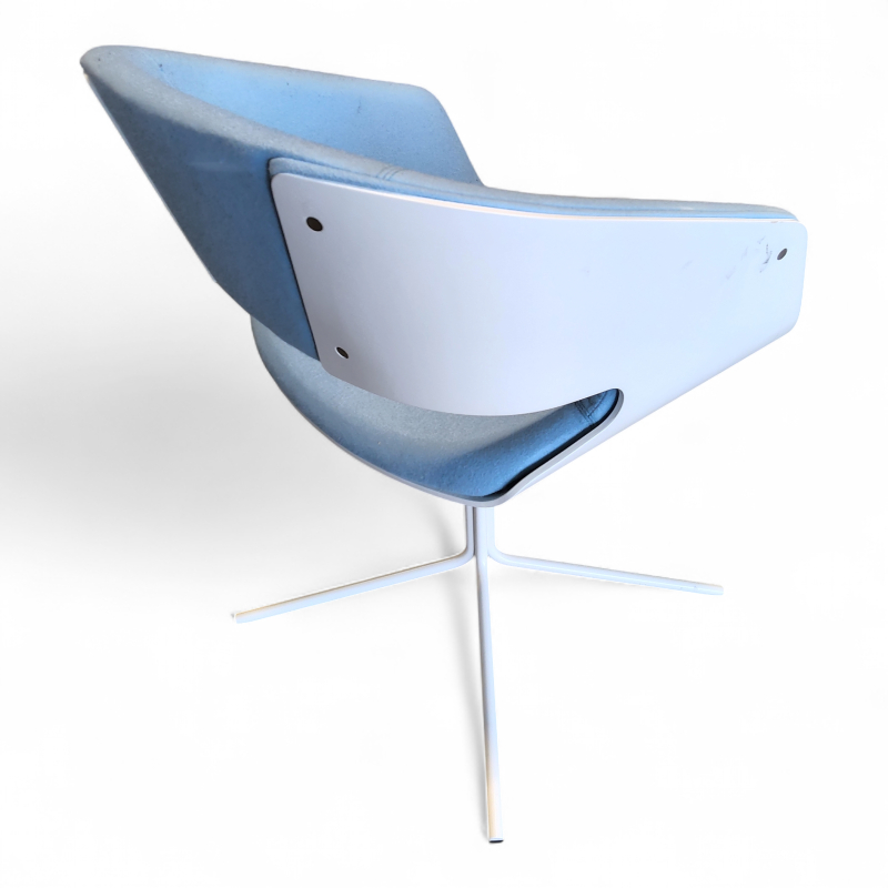 Gap Swivel Lyst blått stoff, hvit