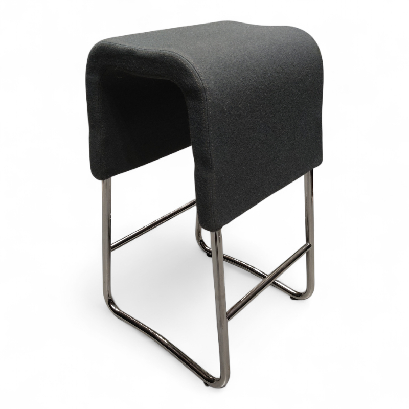 Plint barstol 38cm, lav Grått