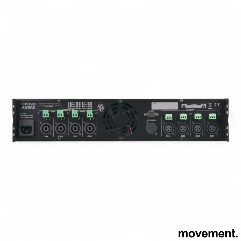 SMQ500 forsterker 4x500W, Pent - 2 / 2