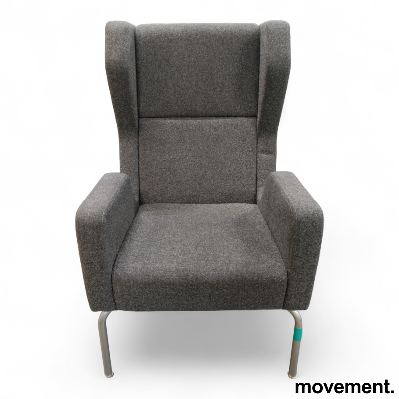Drop loungestol med ottoman Grått - 2 / 4