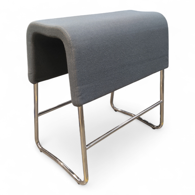 Plint barstol 60cm, lav Lyst grått
