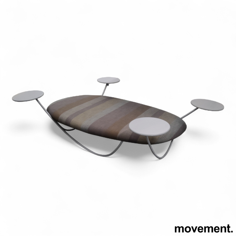 Dune Stripete stoff, grått bord, - 4 / 4