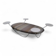 Dune Stripete stoff, grått bord, - 4 / 4