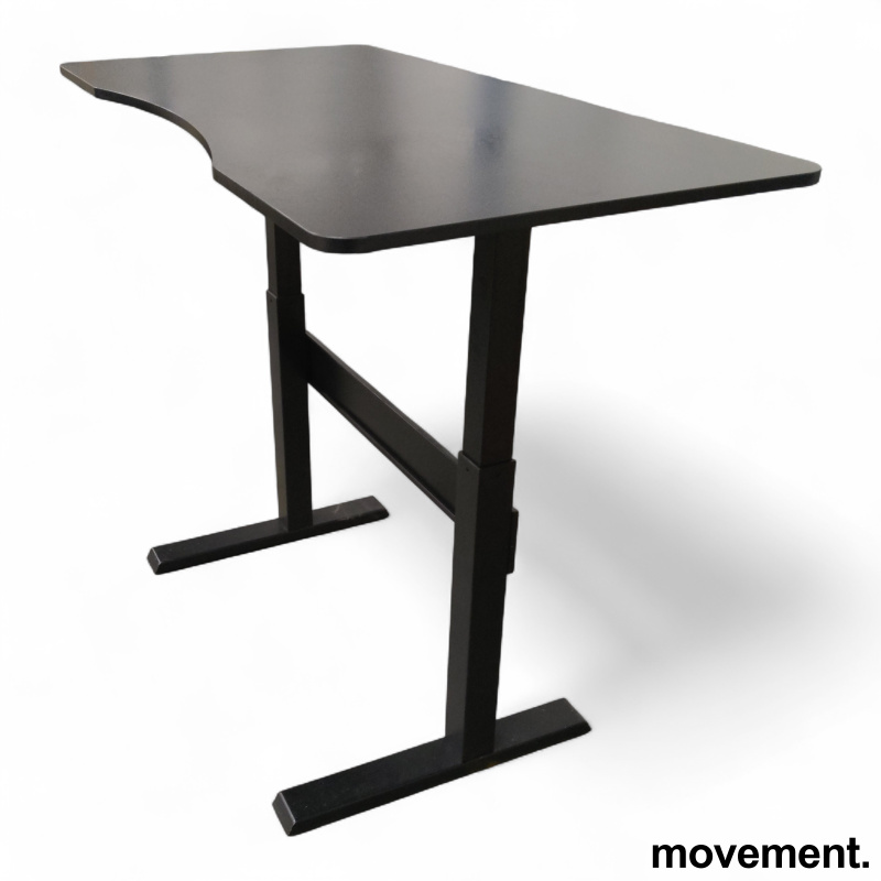 Skrivebord manuell hevsenk 145x73cm - 3 / 4
