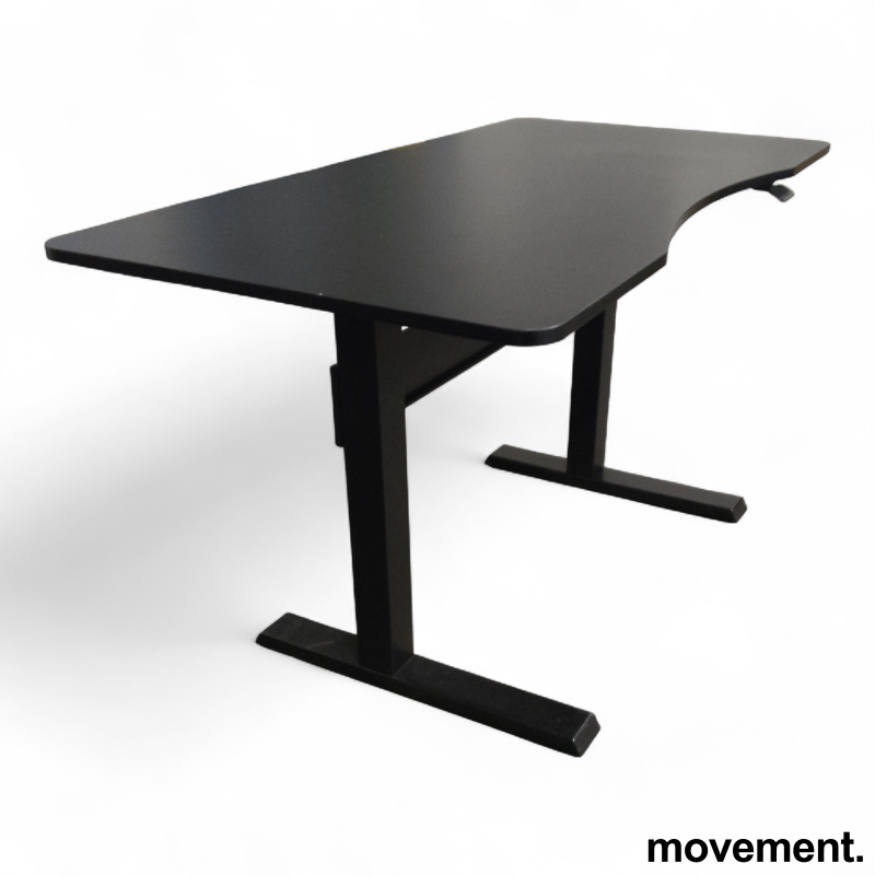 Skrivebord manuell hevsenk 145x73cm - 2 / 4