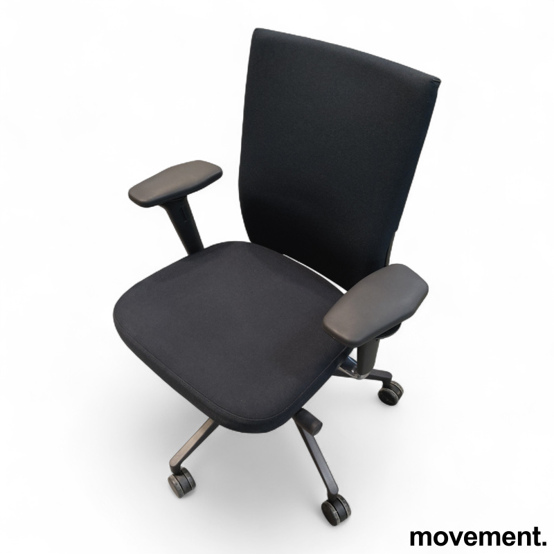 ID Soft med armlene Sort stoff, - 1 / 4