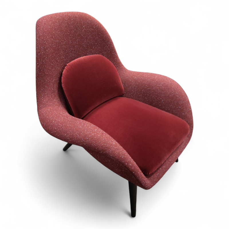Swoon loungestol Vinrødt