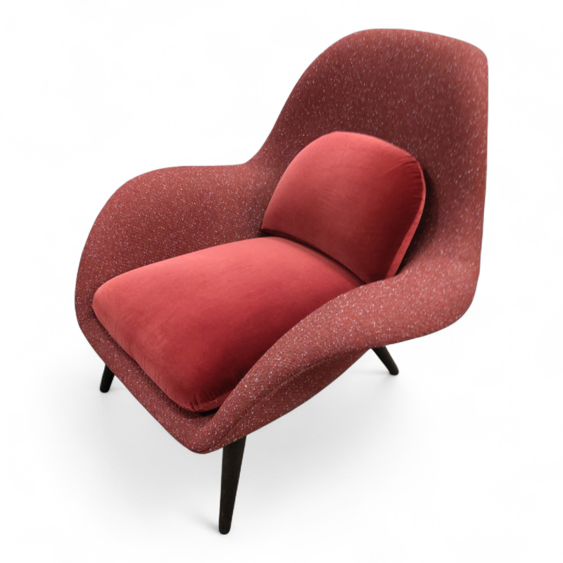 Swoon loungestol Vinrødt