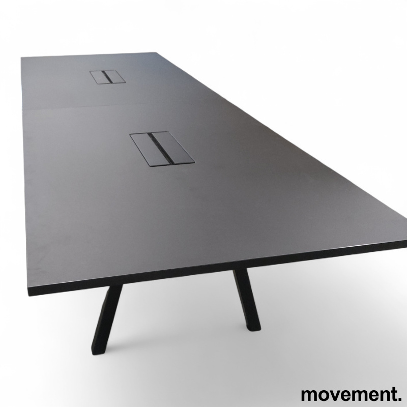 Lux møtebord 360x110cm Sort - 1 / 3