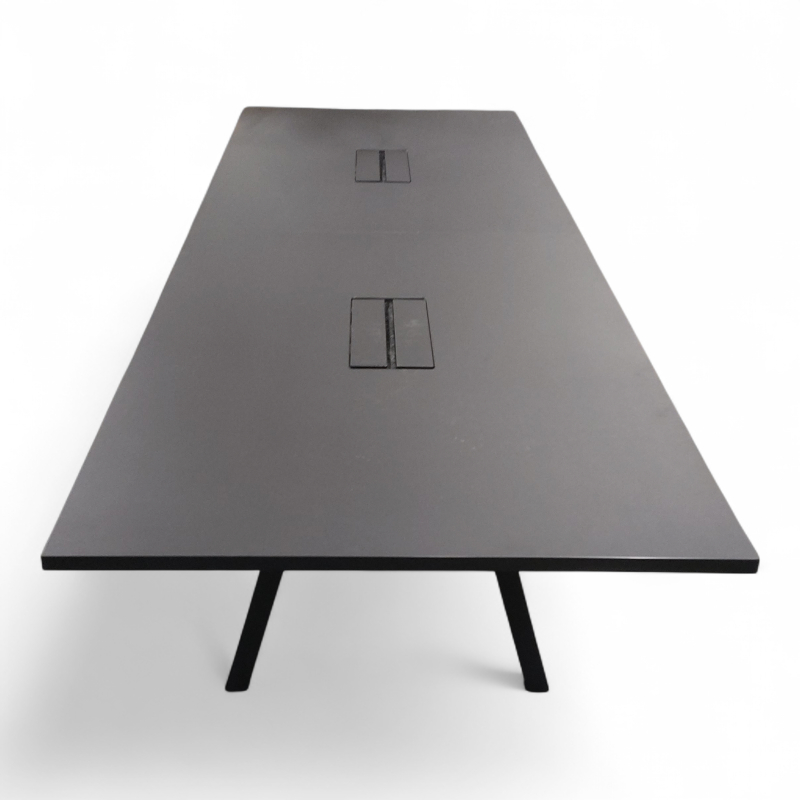 Lux møtebord 360x110cm Sort