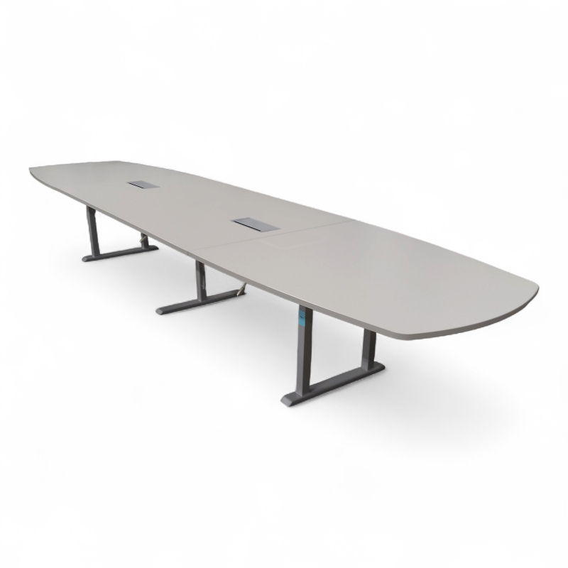 Edge møtebord 490x120cm Lys grå