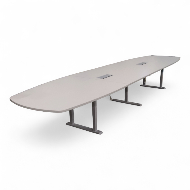 Edge møtebord 490x120cm Lys grå
