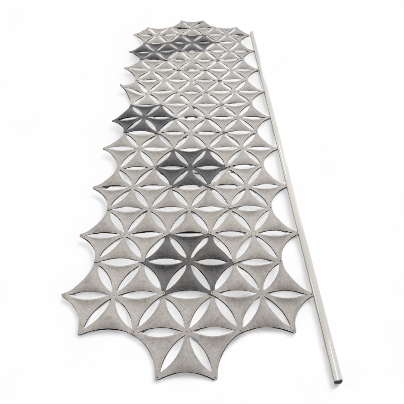 Airflake 350x100cm Lys grå, Pent