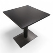 Inox kafebord 70x70cm Sort laminat, - 3 / 3