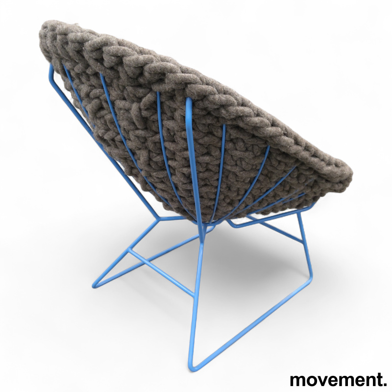 Lana Chair Varmgrå håndheklet - 3 / 4