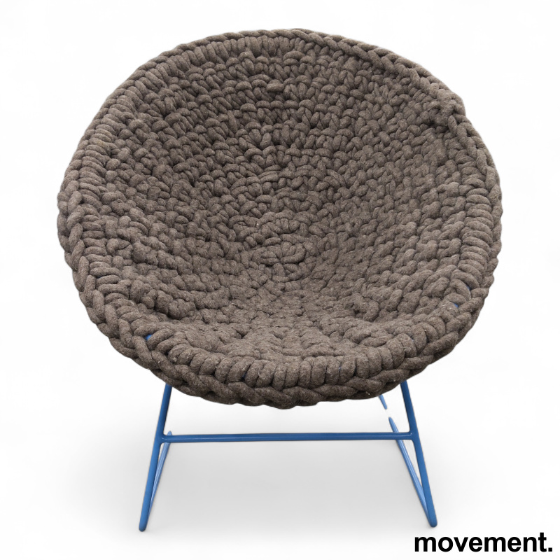 Lana Chair Varmgrå håndheklet - 4 / 4
