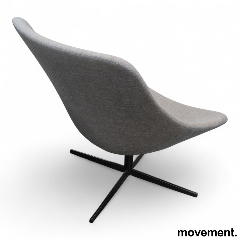 Auki S113 loungestol Grått stoff, - 3 / 4