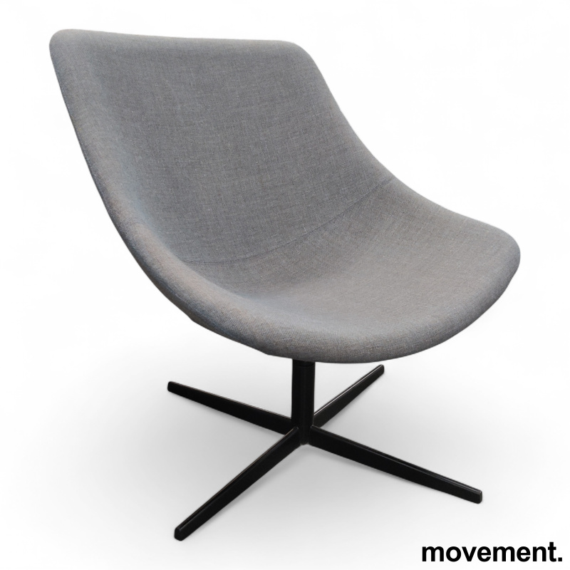 Auki S113 loungestol Grått stoff, - 2 / 4