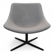 Auki S113 loungestol Grått stoff, - 4 / 4