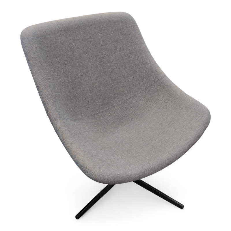 Auki S113 loungestol Grått stoff,