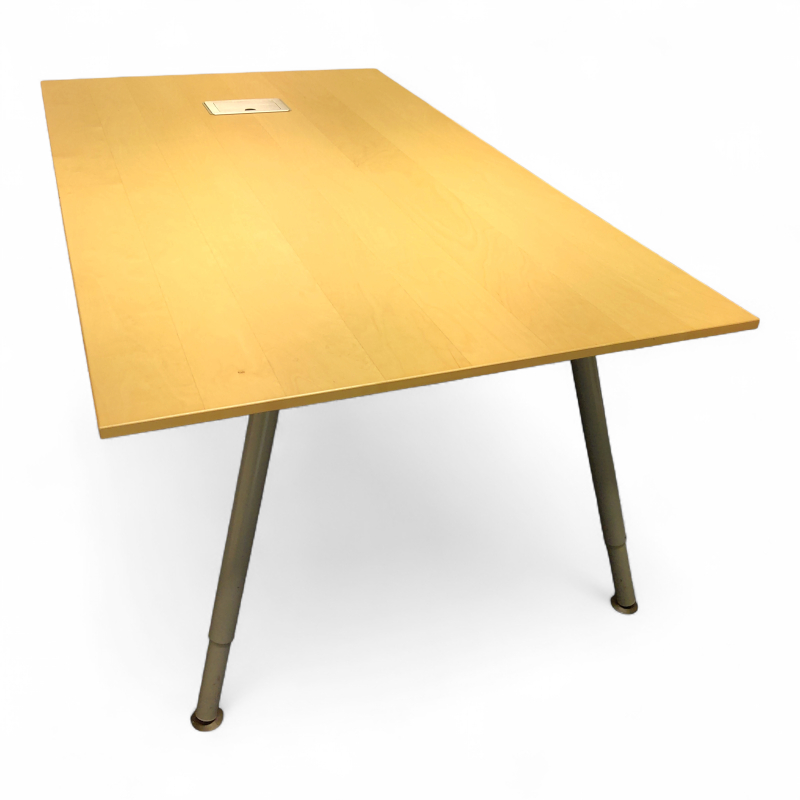 Galant møtebord 200x120cm Bjerk