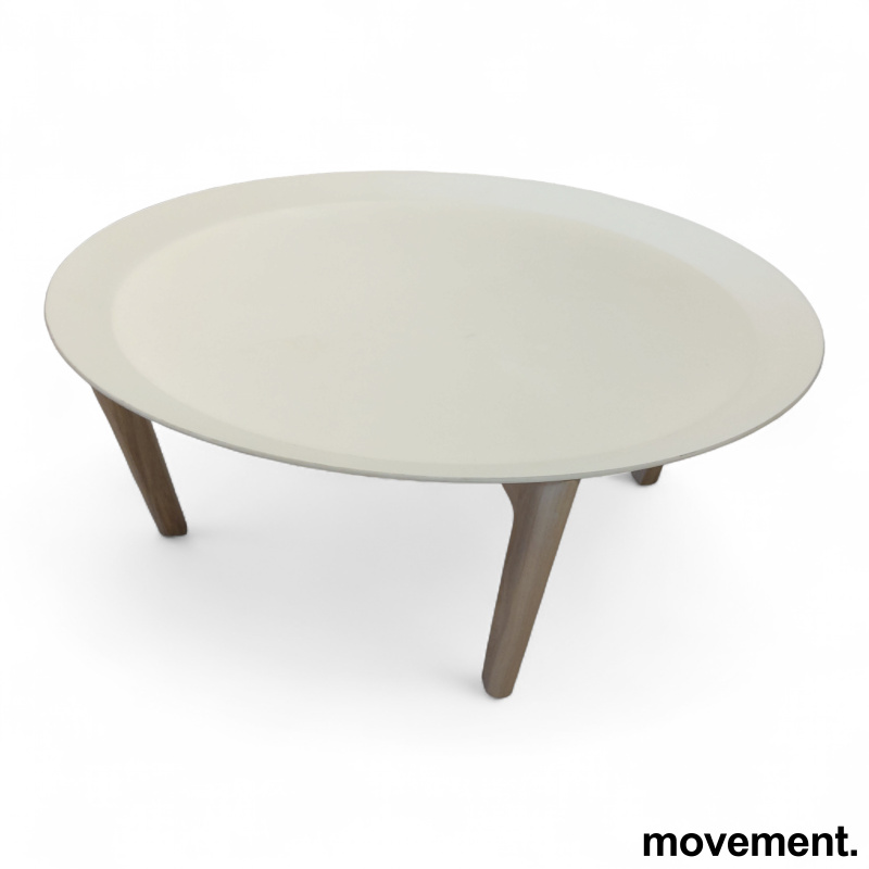 Tray Ø=85cm hvit plast bordplate, - 2 / 2