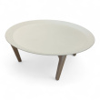 Tray Ø=85cm hvit plast bordplate, - 2 / 2