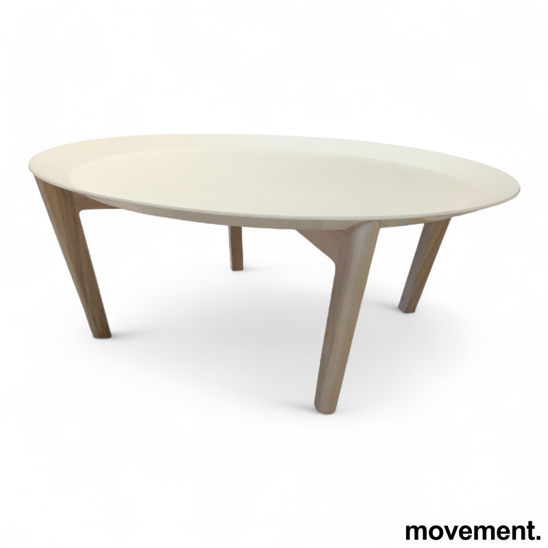 Tray Ø=85cm hvit plast bordplate, - 1 / 2