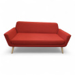 Scope 2-seter sofa Rødmelert stoff, - 1 / 2