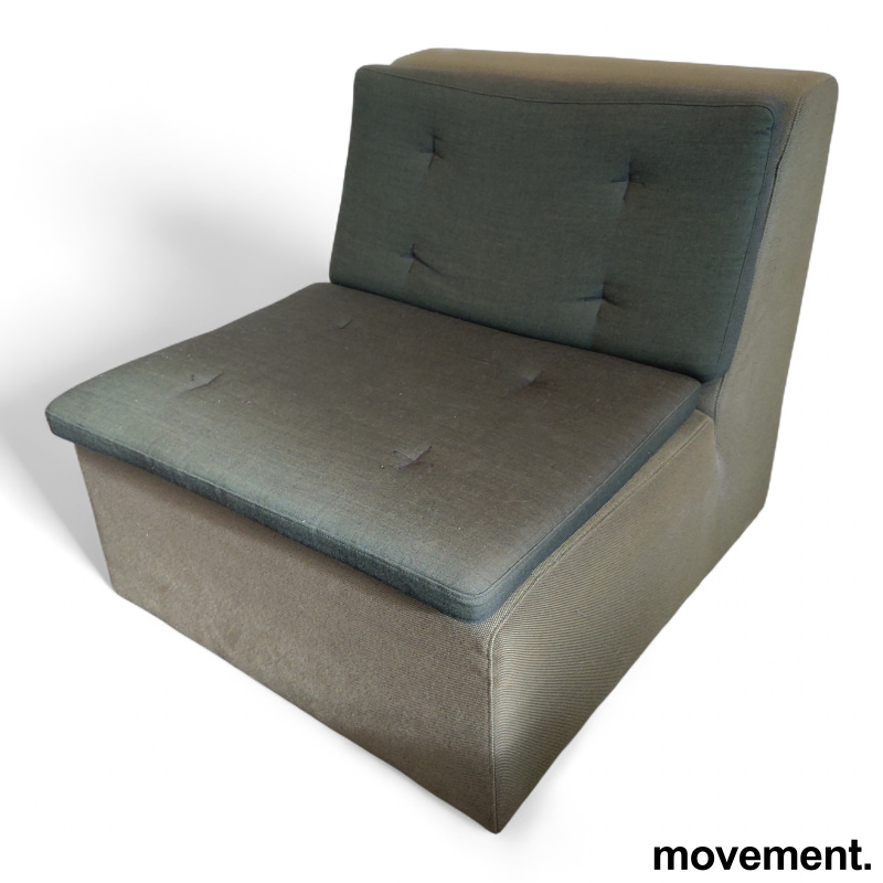 Hippione modulsofa midtmodul Grønt - 1 / 3