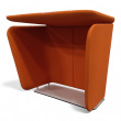 Domo wall booth Orange stoff, Pent - 1 / 3
