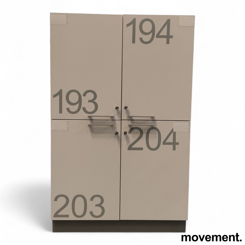 Combo skap 3A4 80cm Lys grå, Pent - 2 / 3