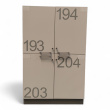 Combo skap 3A4 80cm Lys grå, Pent - 2 / 3