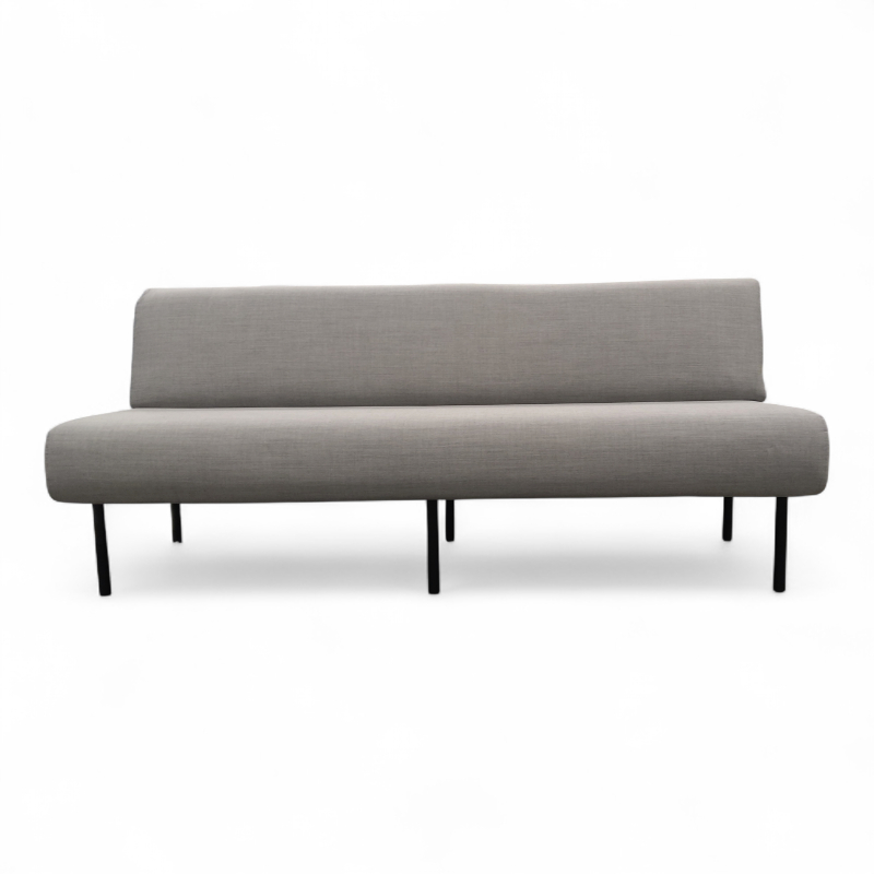 Frame sofa 200cm Lyst grått stoff