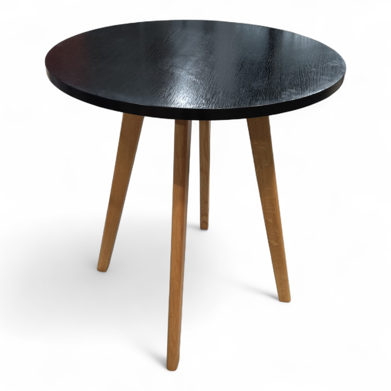 Barbord Ø=80cm, høyde 90cm, treben
