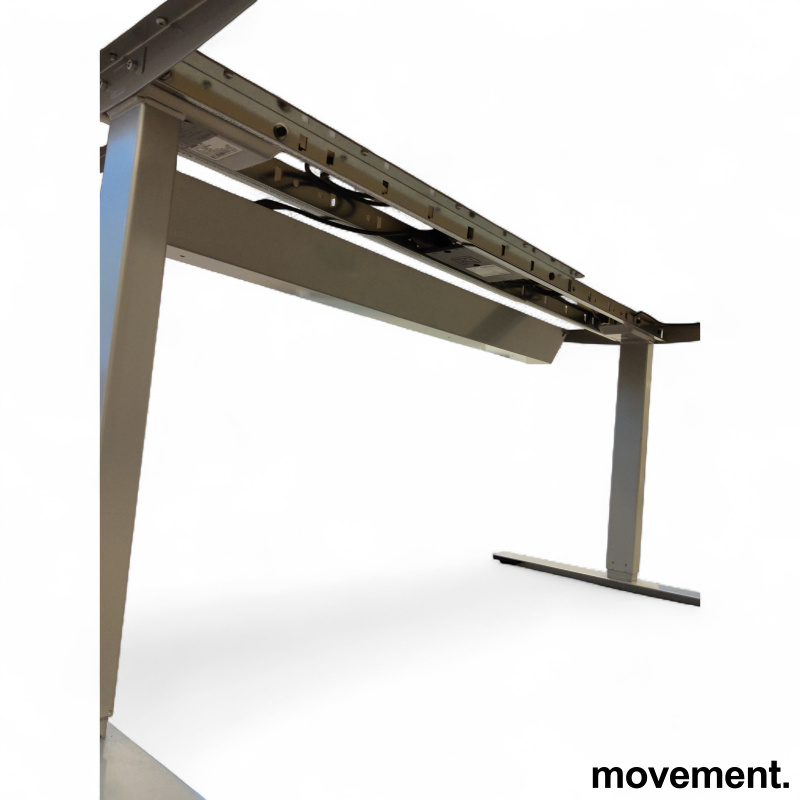 Delta 160x80cm Hvit laminat, grått - 3 / 4