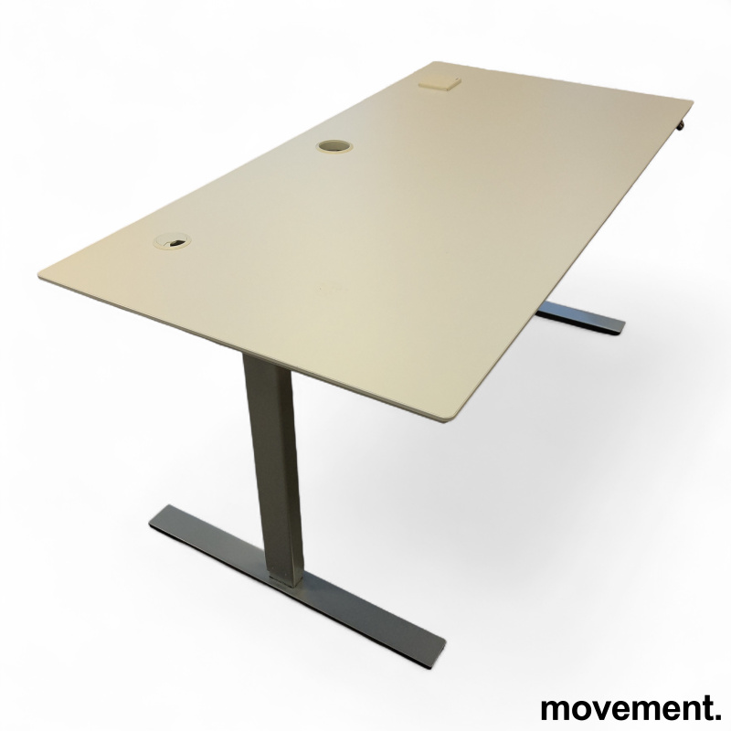 Delta 160x80cm Hvit laminat, grått - 2 / 4