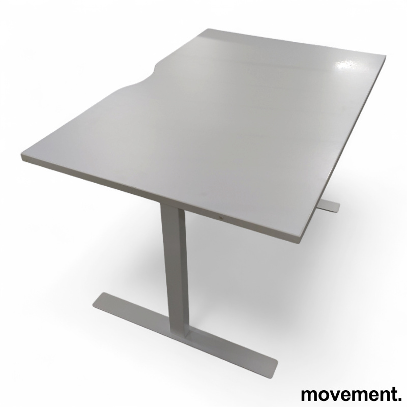Skrivebord 120x80cm  Hvit laminat, - 1 / 2