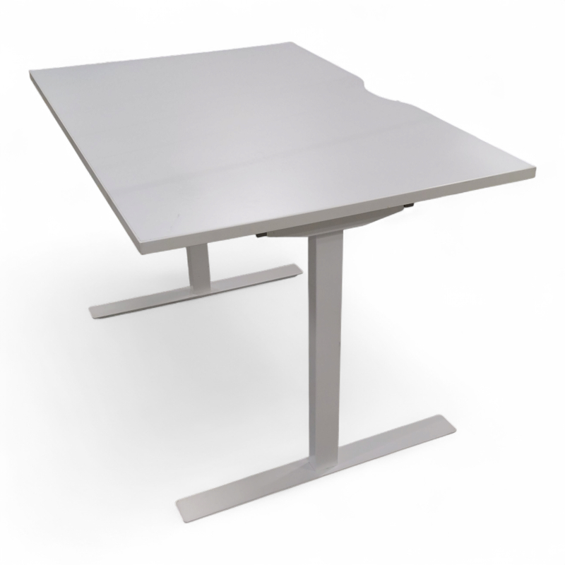 Skrivebord 120x80cm  Hvit laminat,