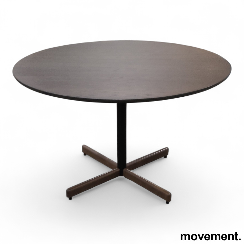 Myk møtebord Ø=120cm Brunbeiset - 2 / 2